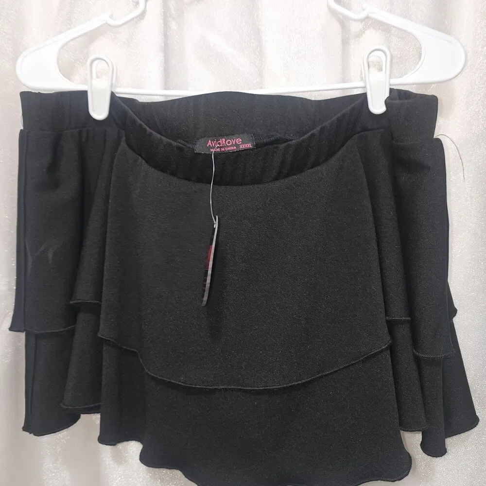 Avidlove black ruffle